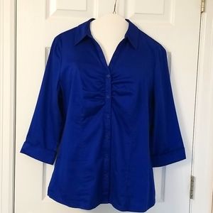 Blue button down shirt sz L
